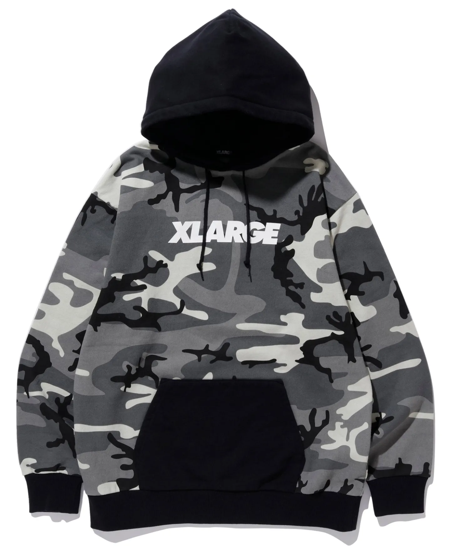 CAMO PULLOVER HOODED SWEAT