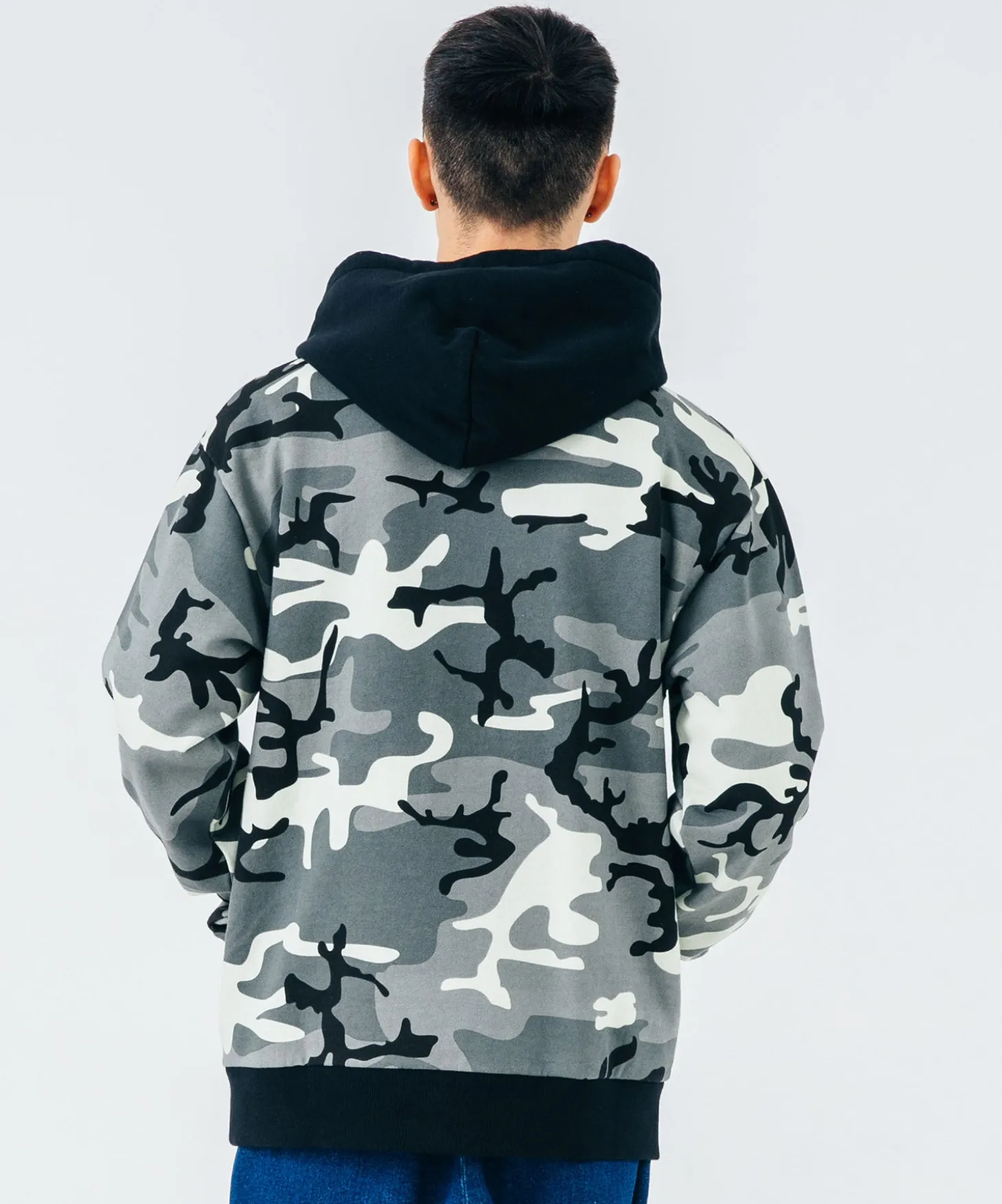 CAMO PULLOVER HOODED SWEAT