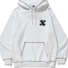 CONTRAST STITCH PULLOVER HOODED SWEAT