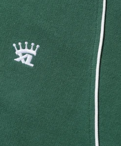 EMBROIDERED LOGO PIPING ZIP UP SWEATSHIRT