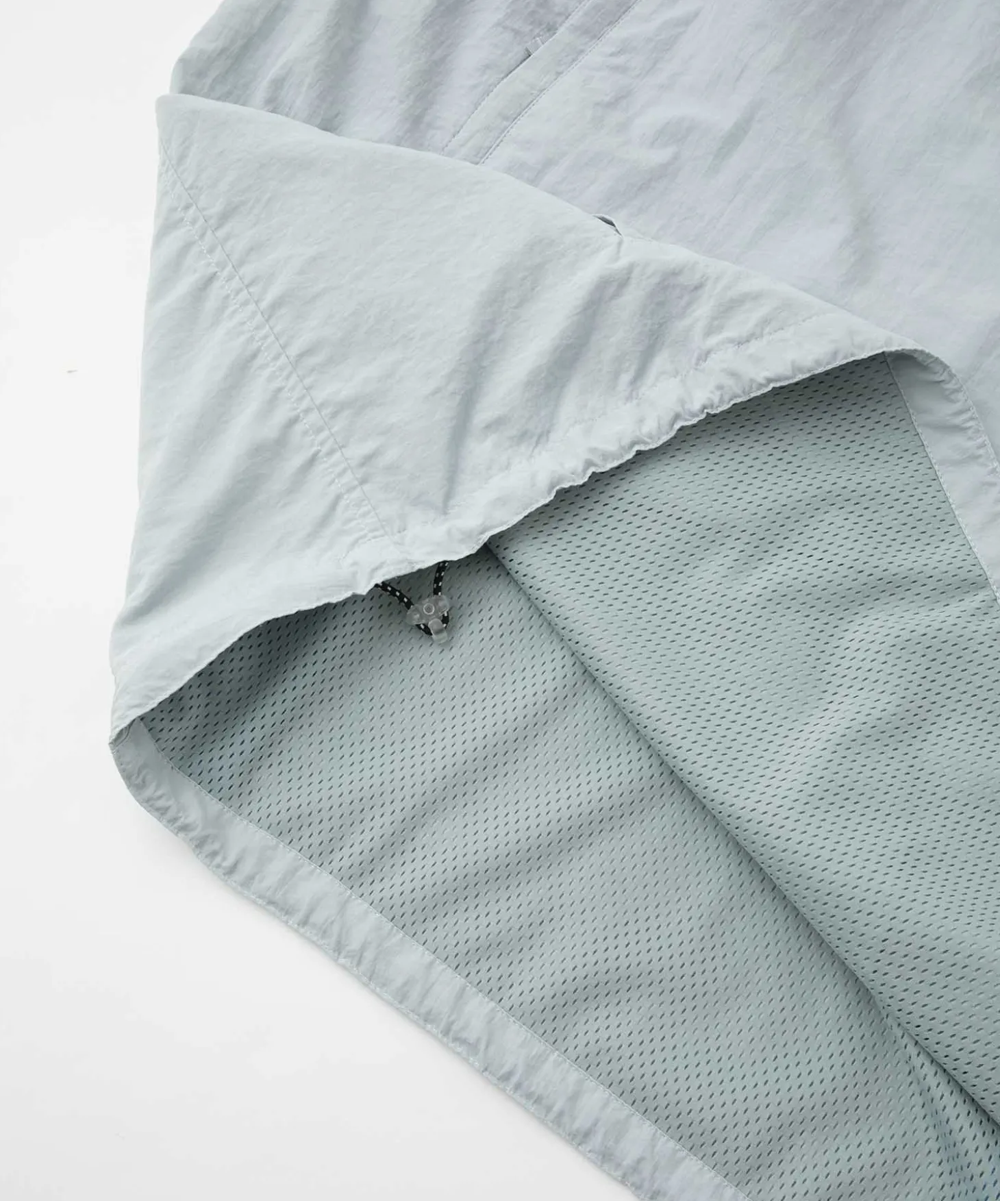 HALF ZIP NYLON PULLOVER JACKET