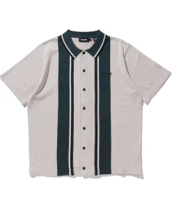LINE KNIT S/S SHIRT