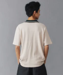 LINE KNIT S/S SHIRT