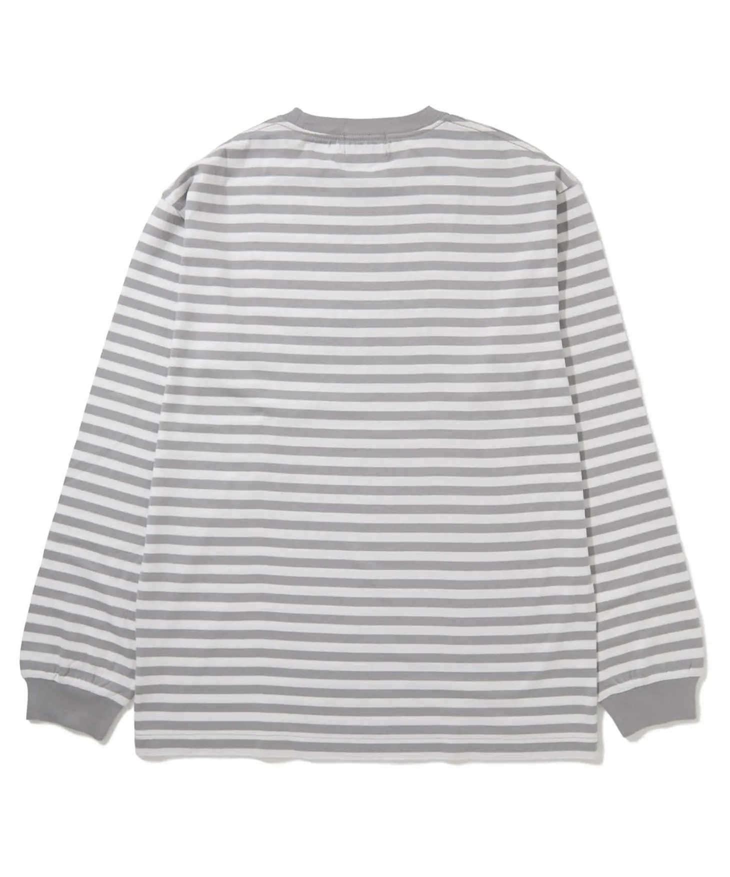 L/S EMBROIDERY BORDER TEE