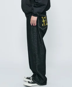 OLD ENGLISH LOGO DENIM PANTS