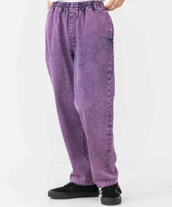 OVERDYED DENIM EASY PANTS