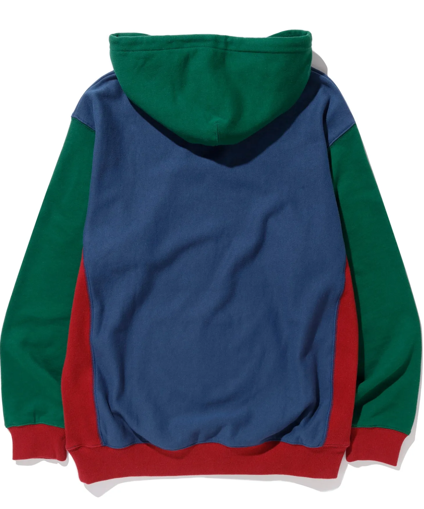 PANELED PULLOVER HOODED SWEAT