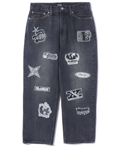 PATCHED DENIM PANTS
