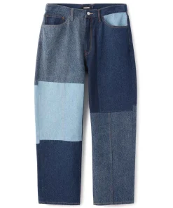 PATCHWORK DENIM PANTS