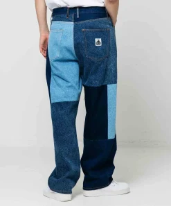 PATCHWORK DENIM PANTS