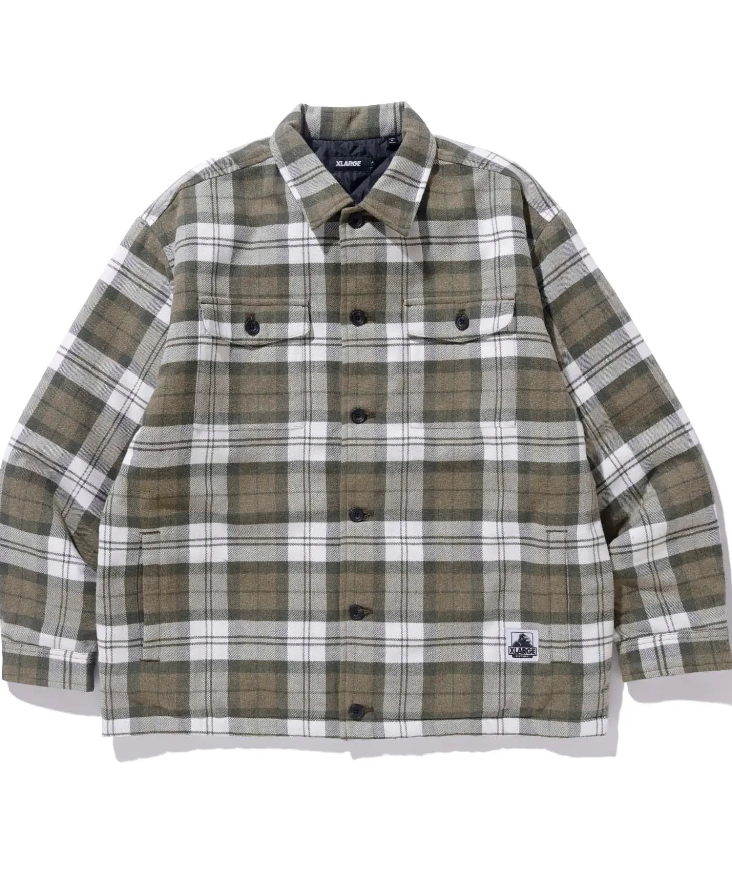 QUILTED CHECK SHIRT JACKET