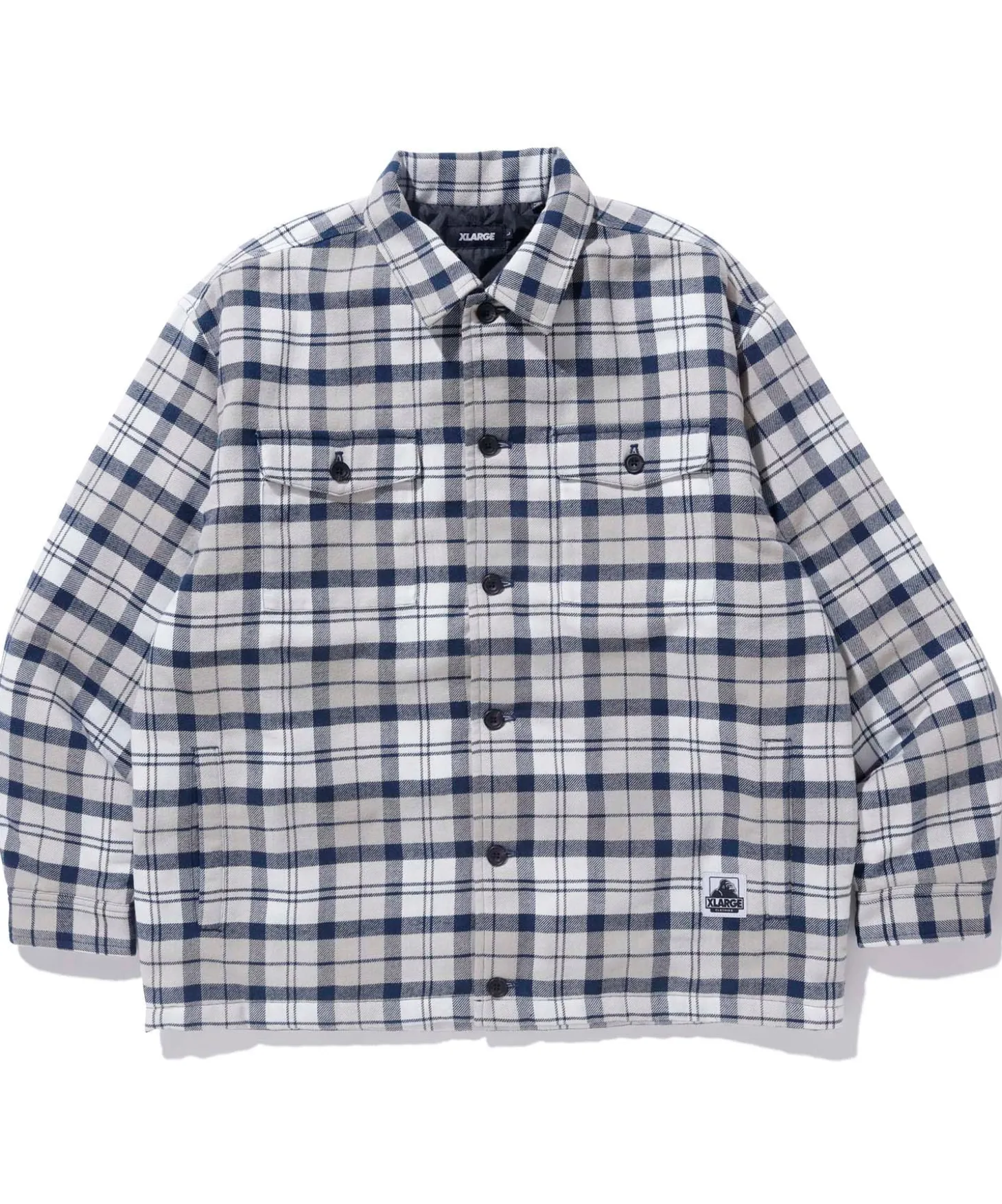 QUILTED CHECK SHIRT JACKET