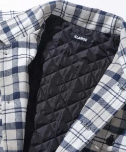 QUILTED CHECK SHIRT JACKET