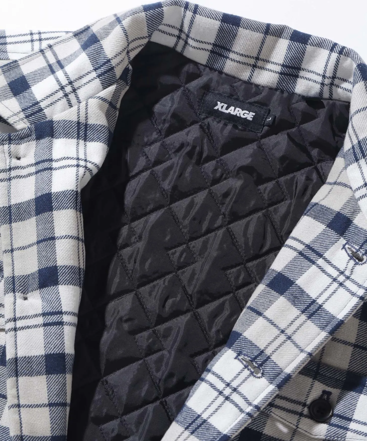 QUILTED CHECK SHIRT JACKET