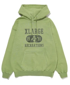 RECREATIONS PIGMENT DYED HOODED SWEATSHIRT