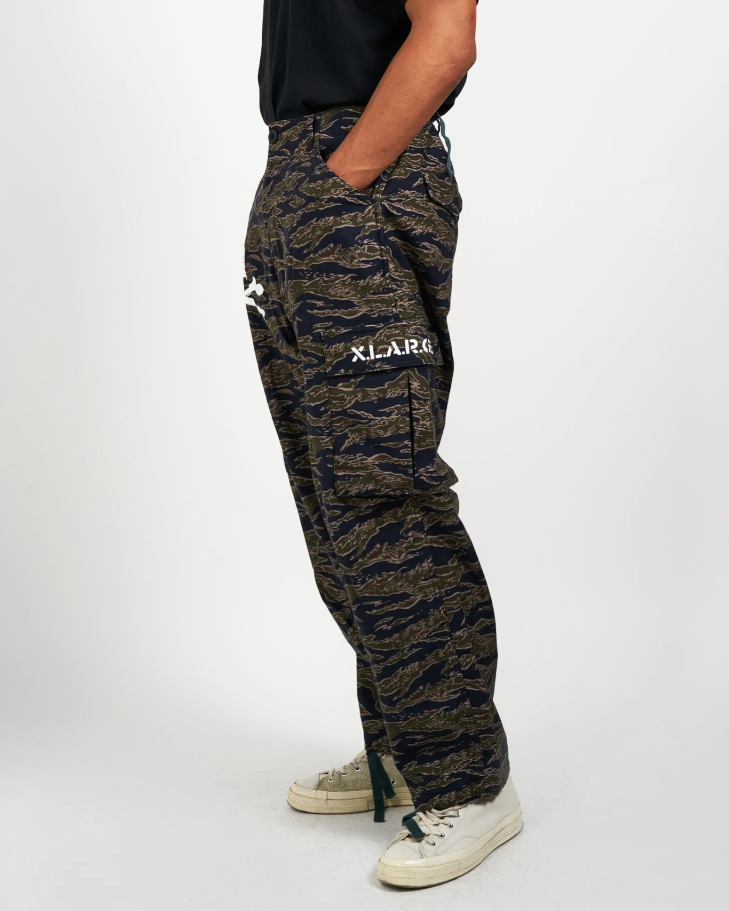 SKULL CAMO CARGO PANTS