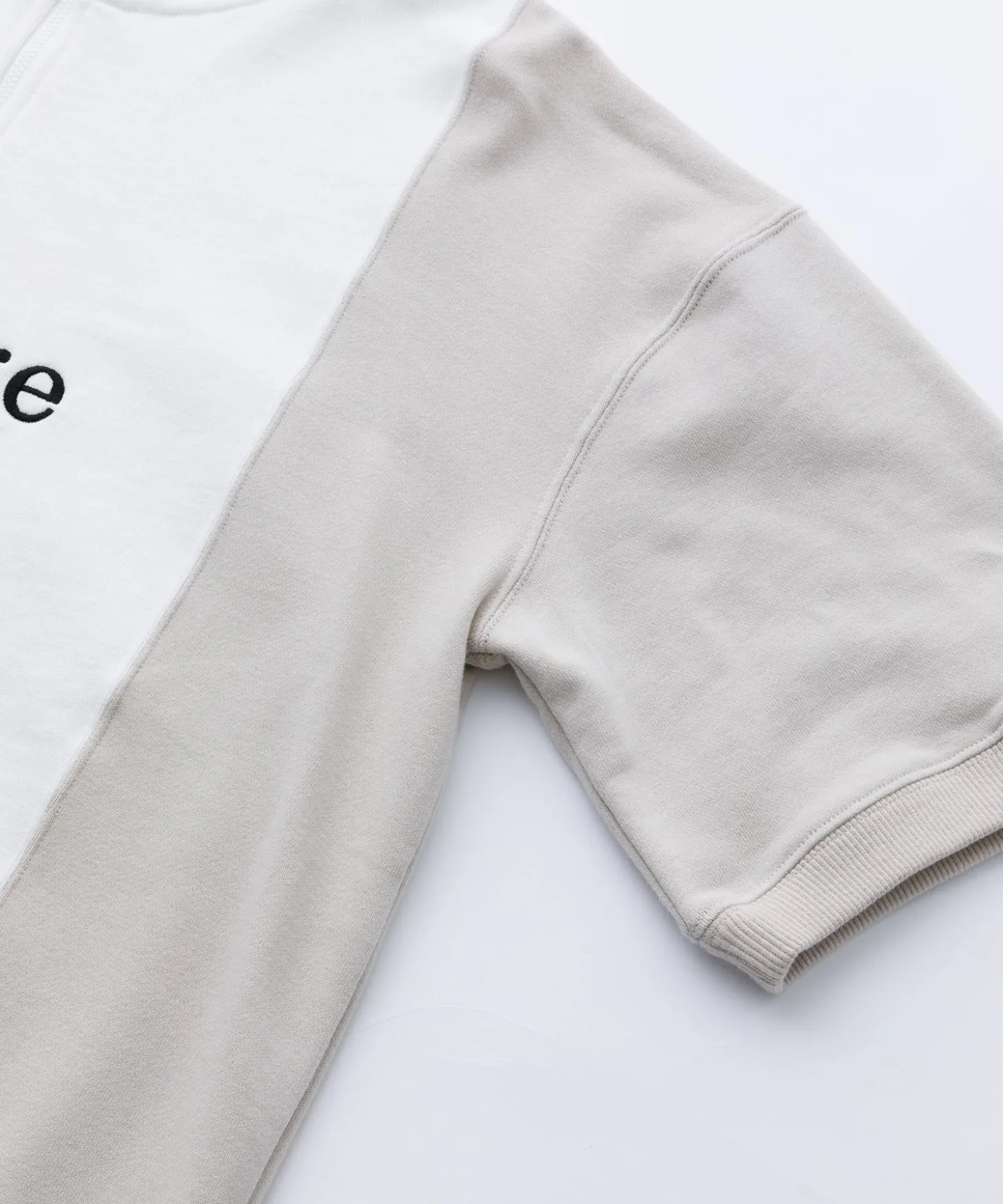 S/S COLORBLOCK HALF ZIP-UP SWEAT