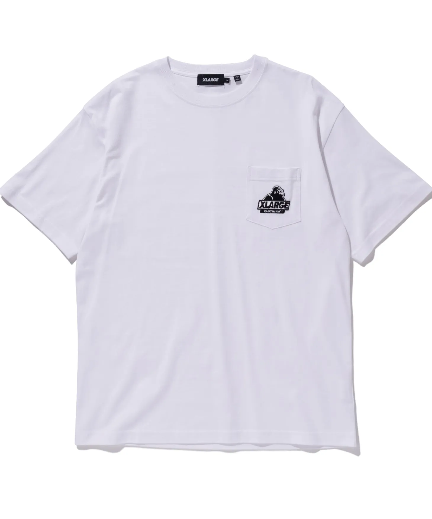 S/S EMBROIDERY SLANTED OG POCKET TEE
