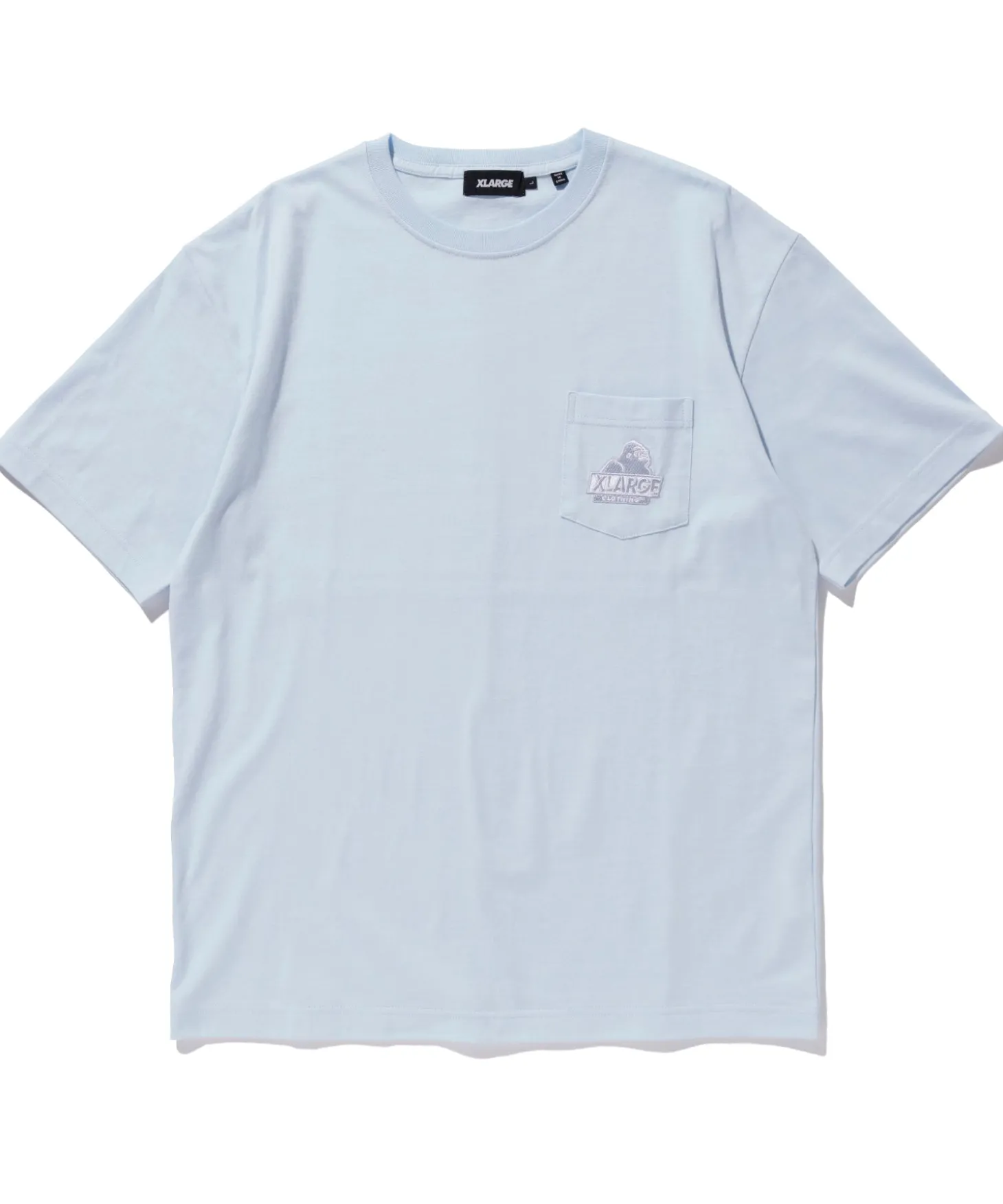 S/S EMBROIDERY SLANTED OG POCKET TEE