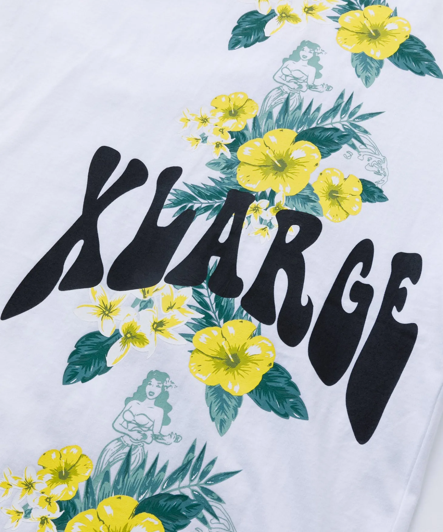 S/S FLORAL PRINT RINGER TEE