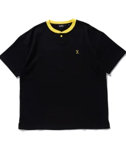 S/S HEAVYWEIGHT HENLEY NECK TEE