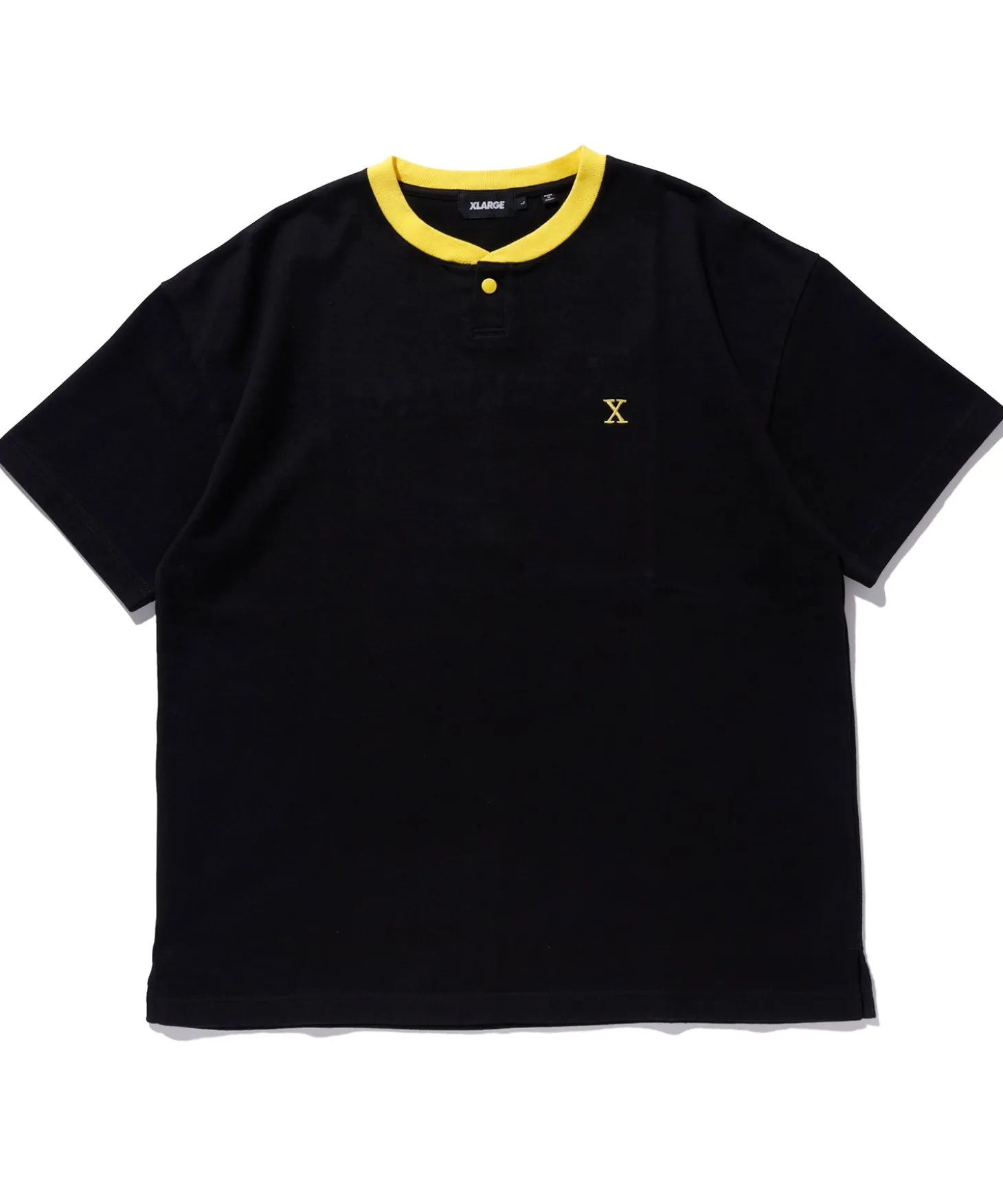 S/S HEAVYWEIGHT HENLEY NECK TEE