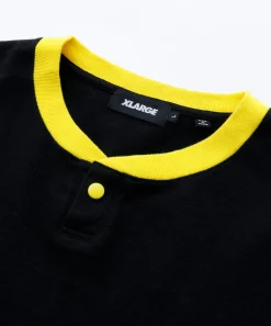 S/S HEAVYWEIGHT HENLEY NECK TEE