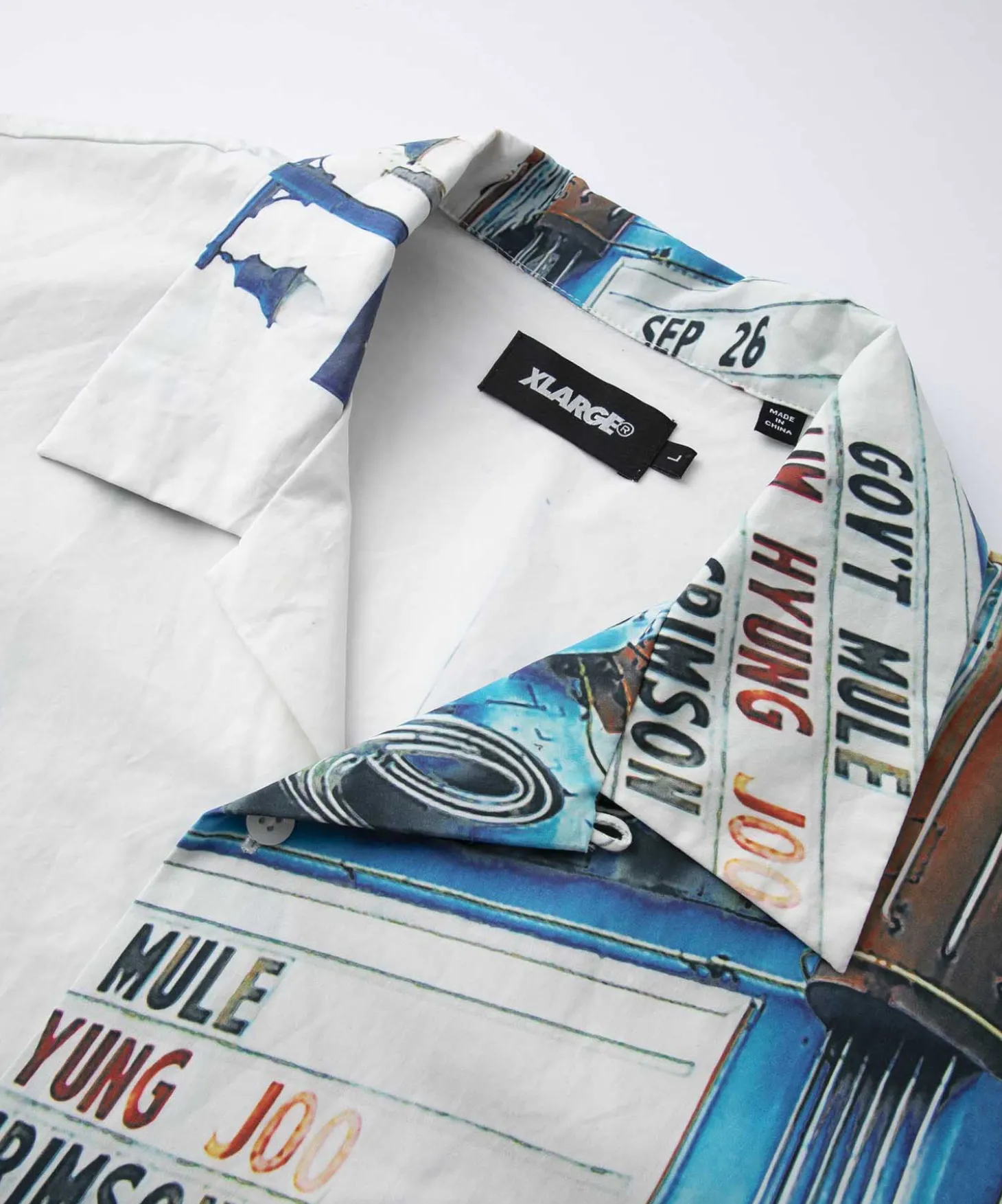 S/S OPEN COLLAR SHIRT
