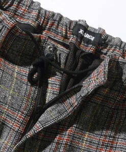 WOOL CHECK PANTS