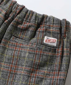 WOOL CHECK PANTS