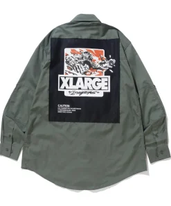 XLARGE x Dragon76 BD ARMY L/S SHIRT