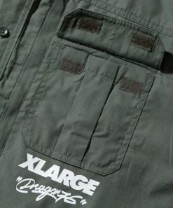 XLARGE x Dragon76 BD ARMY L/S SHIRT