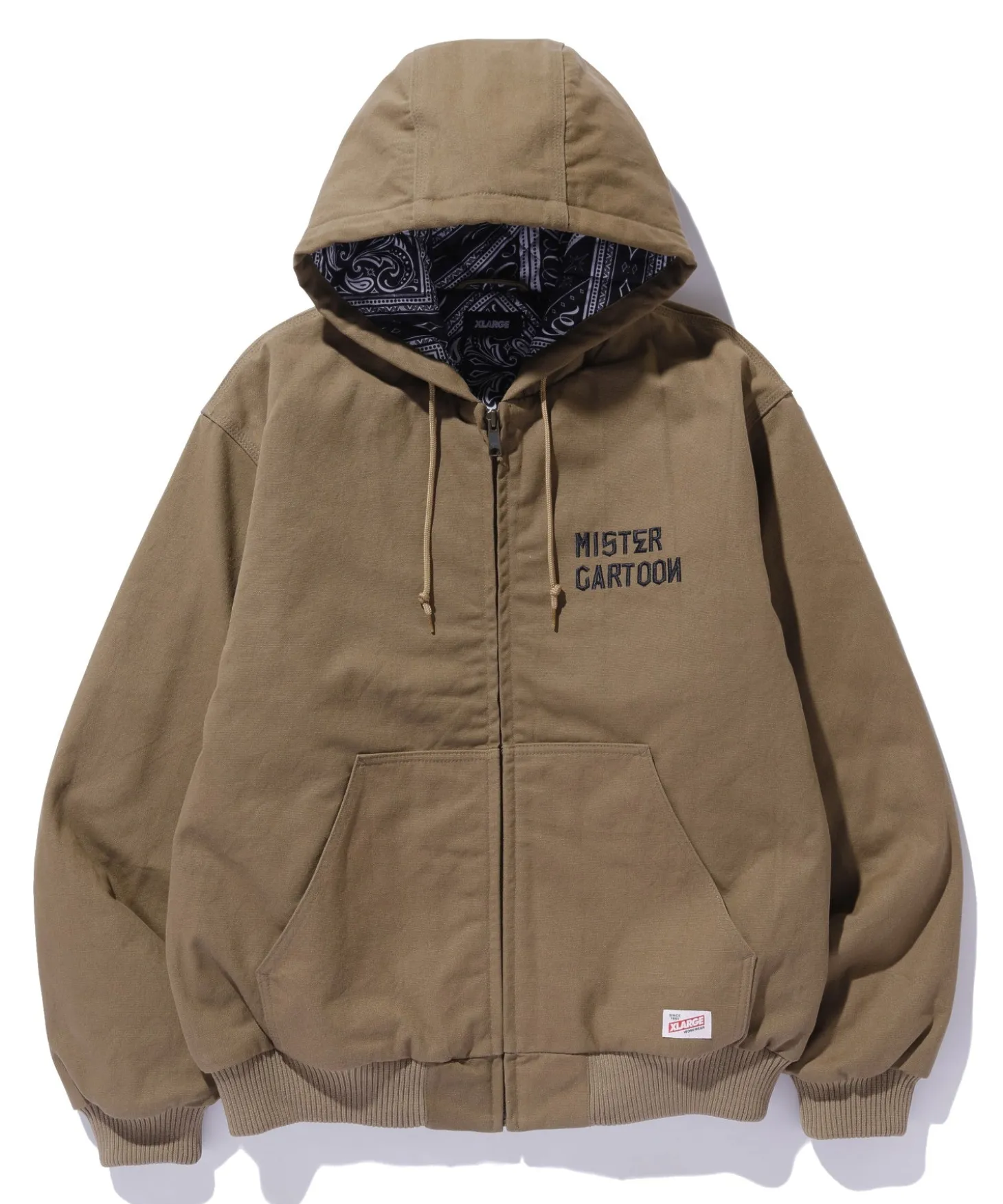 XLARGE x MR.CARTOON HOODED WORK JACKET