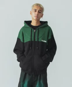 ZIP UP HOODED KNIT